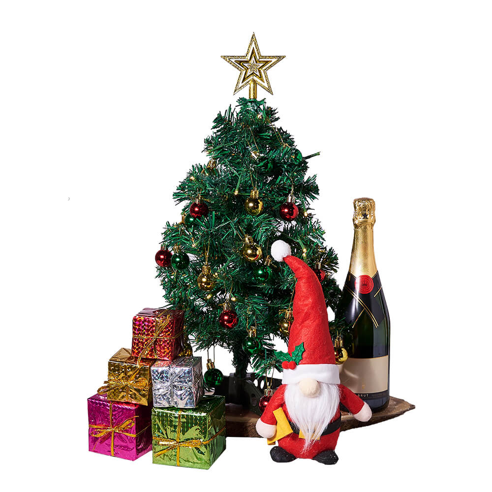 Holiday Sparkling Wine Gift Set – how the gift is presented
