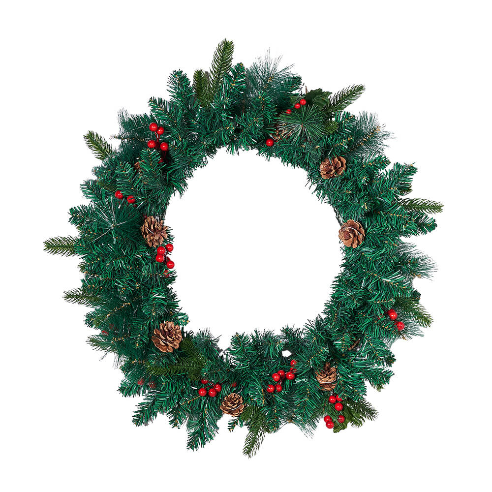 Faux Christmas Wreath – how the gift is presented