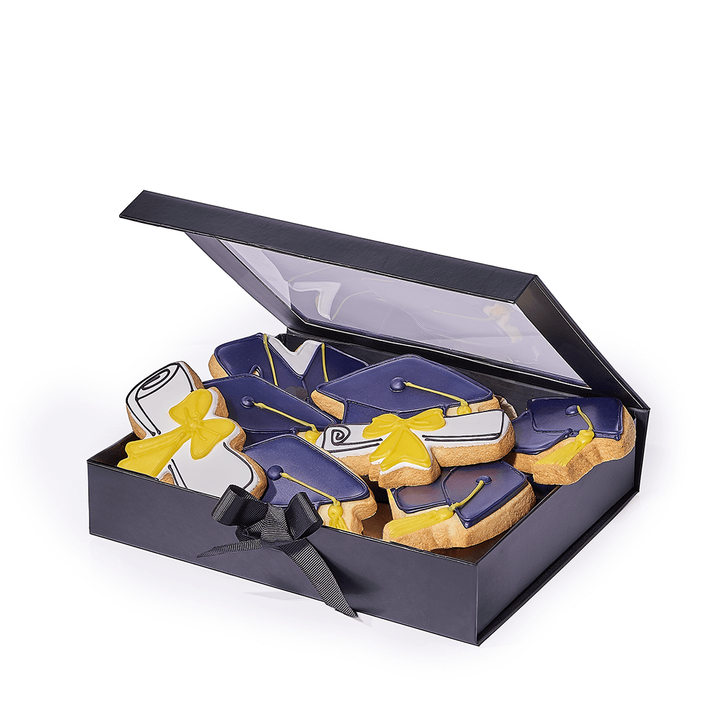 Graduation Cookie Box – how the gift is presented