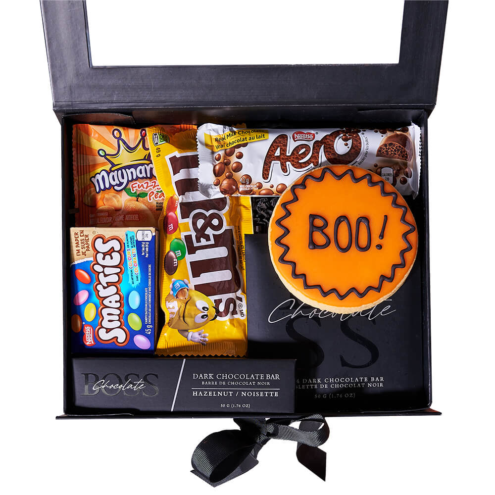 Halloween Chocolate Gift Box – how the gift is presented