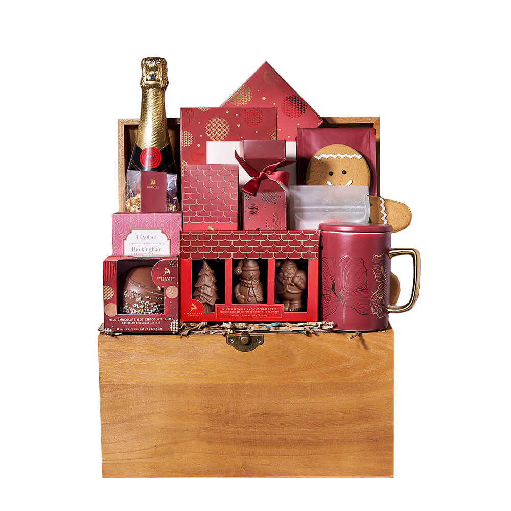 Sparkling Wine Holiday Treasure Gift – how the gift is presented