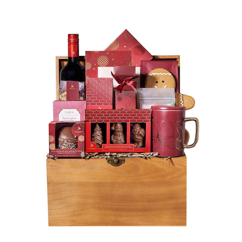 Wooden Wine Treasure Box – how the gift is presented