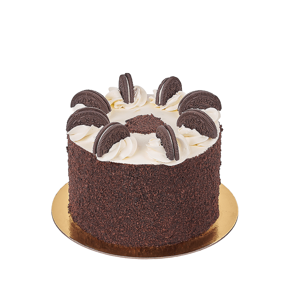 6-Inch Chocolate Cake with Oreo Decoration – how the gift is presented