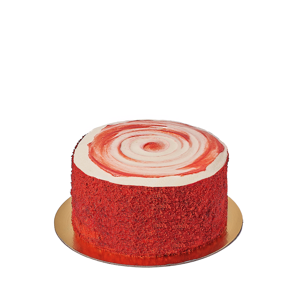 Red Velvet Cheesecake Cake – how the gift is presented