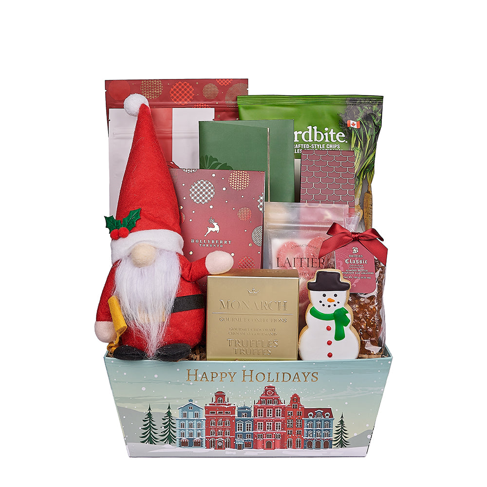 Holiday Basket with Artisan Sweets – how the gift is presented
