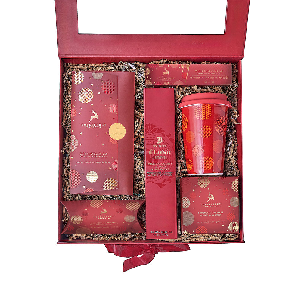 Holiday Chocolate Assortment Gift Box – how the gift is presented