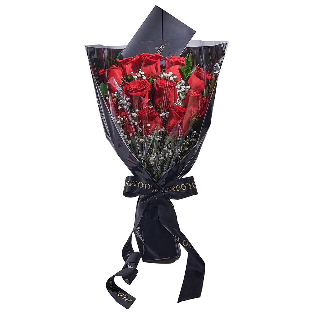 Valentine's Red Roses Bouquet – how the gift is presented