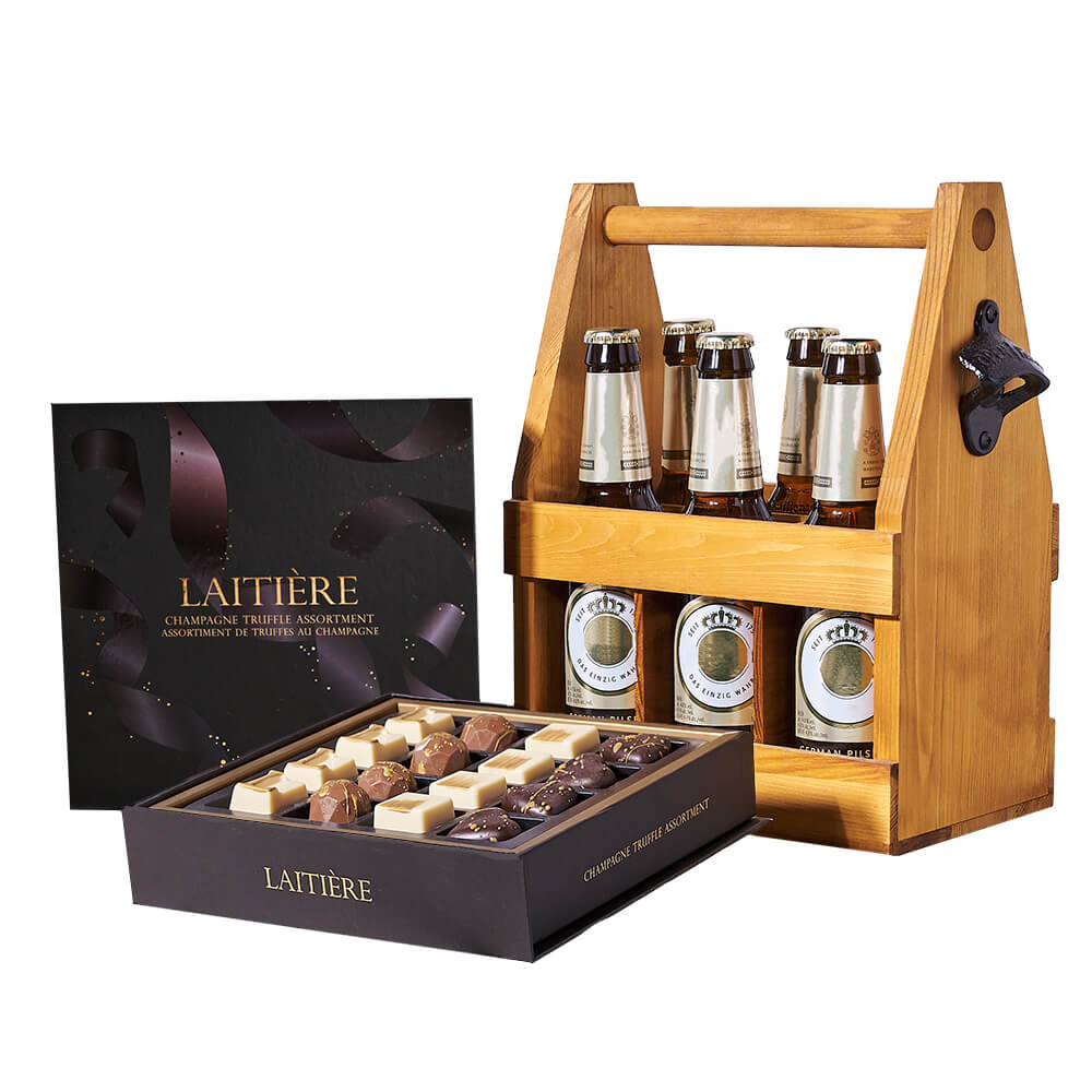 Graduation Beer Gift Basket – how the gift is presented