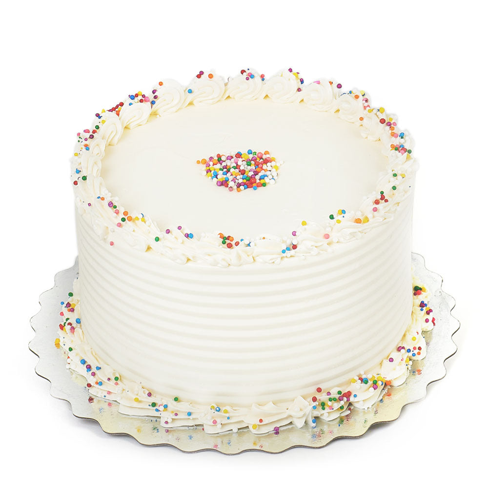 6-Inch Vanilla Celebration Cake with Frosting – how the gift is presented