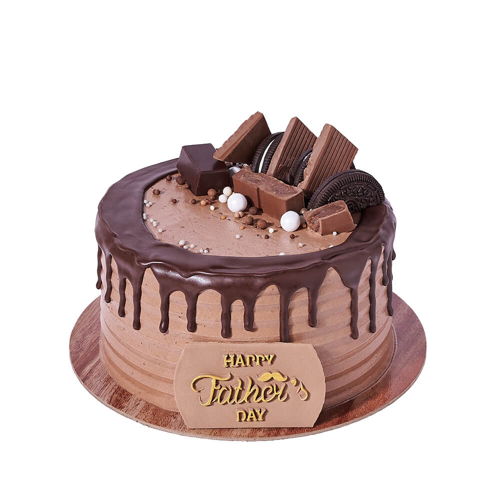Chocolate Cake for Father's Day – how the gift is presented