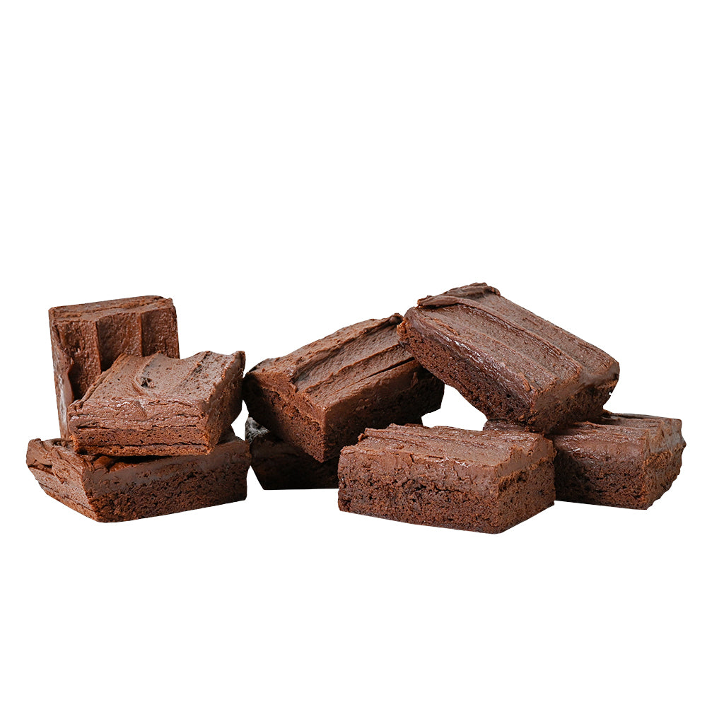 Fudgy Iced Brownies – how the gift is presented