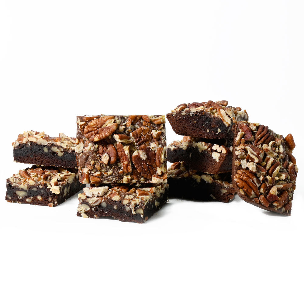 Pecan Brownie and Cookie Cake – how the gift is presented