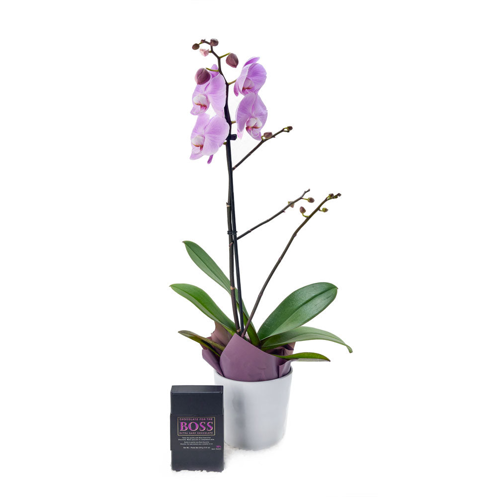 Floral Treasures Flowers & Chocolate Gift, Vancouver – how the gift is presented