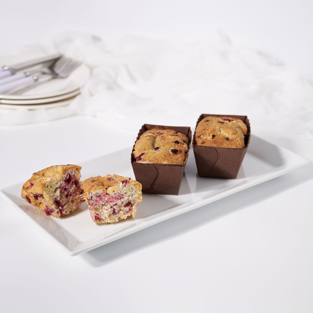 Cranberry White Chocolate Mini Loaf Cake – how the gift is presented
