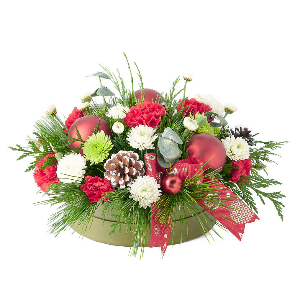 Holiday Floral Hat Box – how the gift is presented