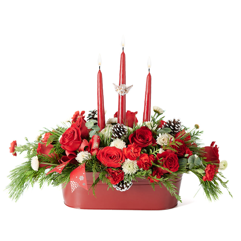 Holiday Floral Arrangement – how the gift is presented