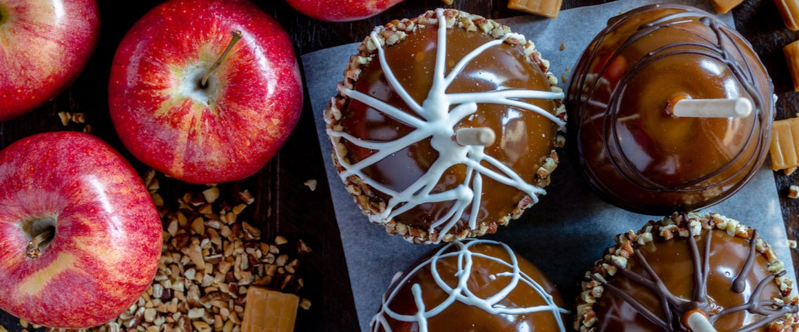 Pommes trempées dans le chocolat