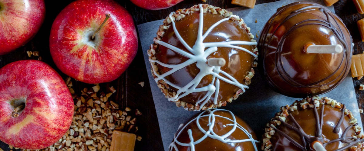 Pommes trempées dans le chocolat