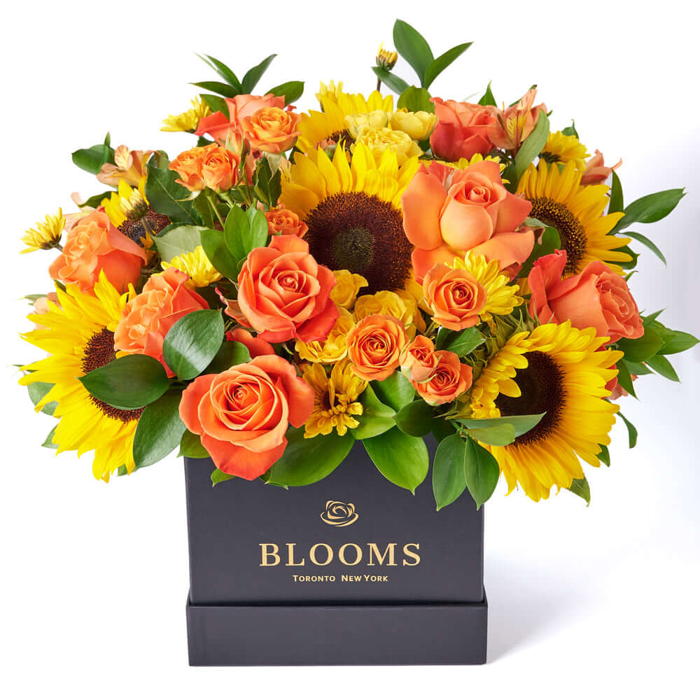 You Are My Sunshine Sunflower Box Gift, Assorted Mixed Flowers Gift from Vancouver Blooms - Same Day Vancouver Delivery.