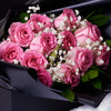 Valentine’s Day Dozen Pink Rose Bouquet With Box & Chocolate, Toronto Same Day Flower Delivery, Valentine's Day gifts, bouquets, pink roses. Vancouver Delivery