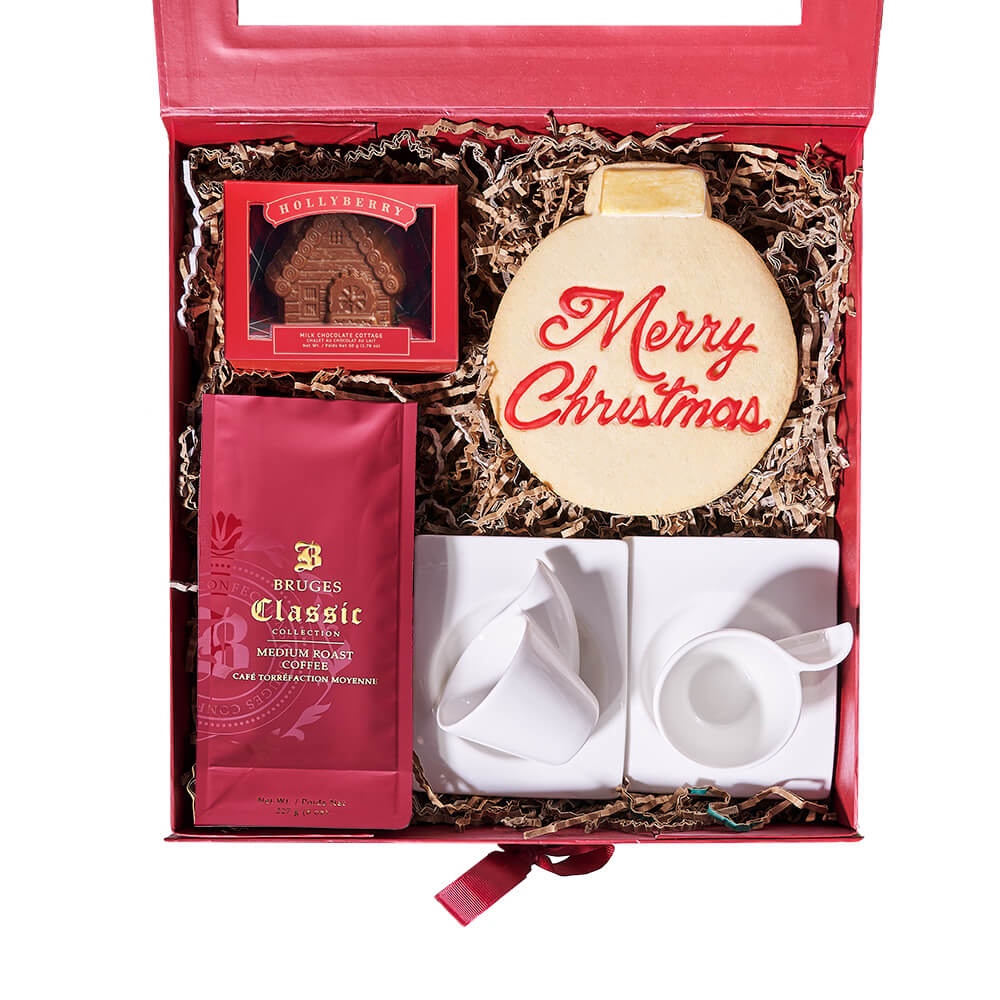 Christmas Coffee For Two Gift, christmas gift, christmas, holiday gift, holiday, coffee gift, coffee, gourmet gift, gourmet. Blooms Vancouver- Blooms Vancouver Delivery