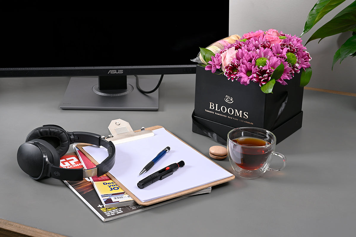 Corporate floral arrangements Vancouver office delivery