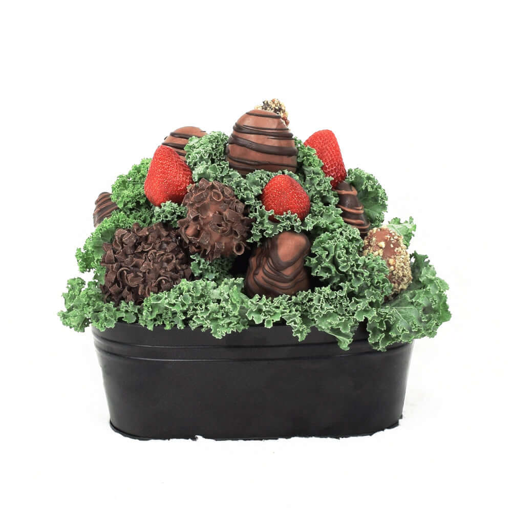 Valentine's Day Chocolate Dipped Strawberries Tin, Vancouver Delivery