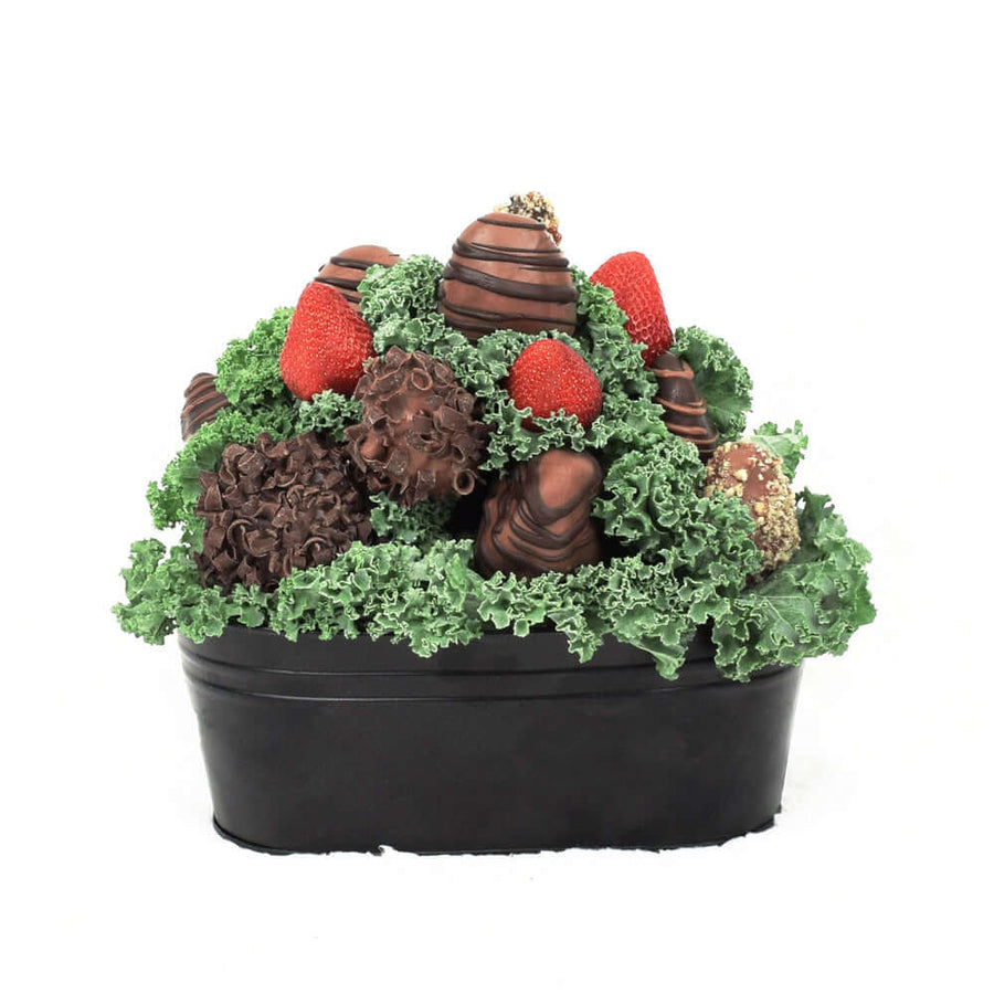 Valentine's Day Chocolate Dipped Strawberries Tin, Vancouver Delivery