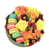 Vintage Rainbow Floral Gourmet Box Set - Vancouver Gourmet Flower Gift - Same Day Vancouver Delivery