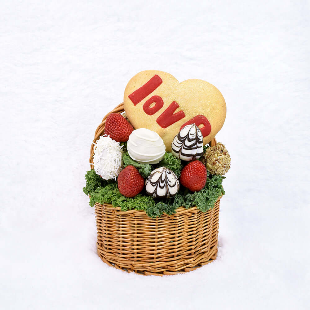 Valentine's Day Chocolate Dipped Strawberries & Cookie, Vancouver Delivery