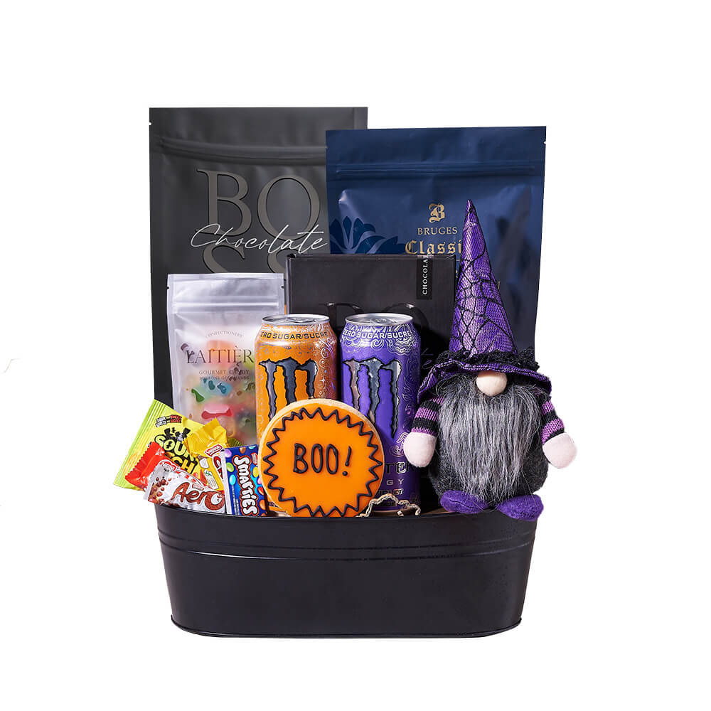 Halloween Party Starter Gift Set, candy gift, candy, gourmet gift, gourmet, halloween gift, halloween. Blooms Vancouver- Blooms Vancouver Delivery