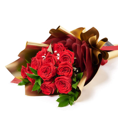 Valentine's Day Dozen Red Roses Bouquet, roses, bouquet, Vancouver Same Day Flowers Delivery, Valentine's Day gifts