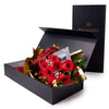 Valentine's Day 12 Stem Red Rose Bouquet With Designer Box, Toronto Same Day Flower Delivery, roses, Valentine's Day gifts, Vancouver Delivery