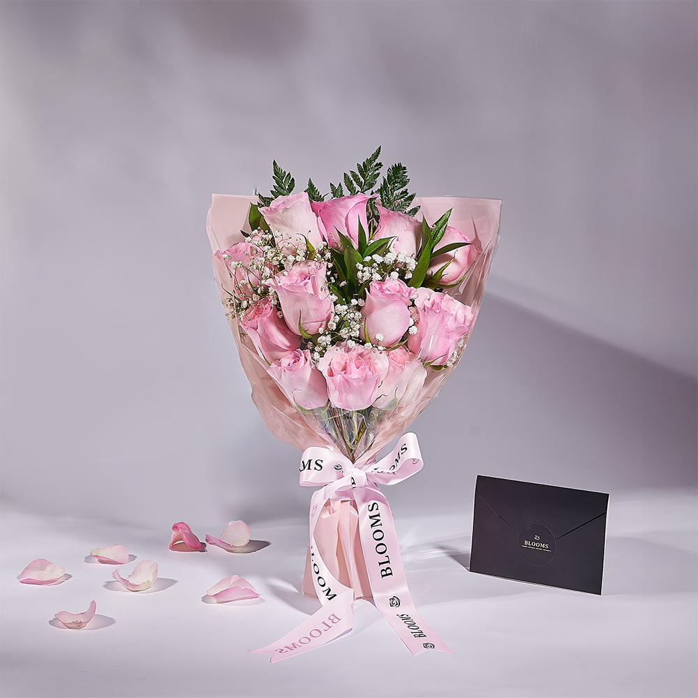 Mother’s Day 12 Stem Pink Rose Bouquet with Box, rose gift, rose, mothers day gift, mothers day, Vancouver delivery