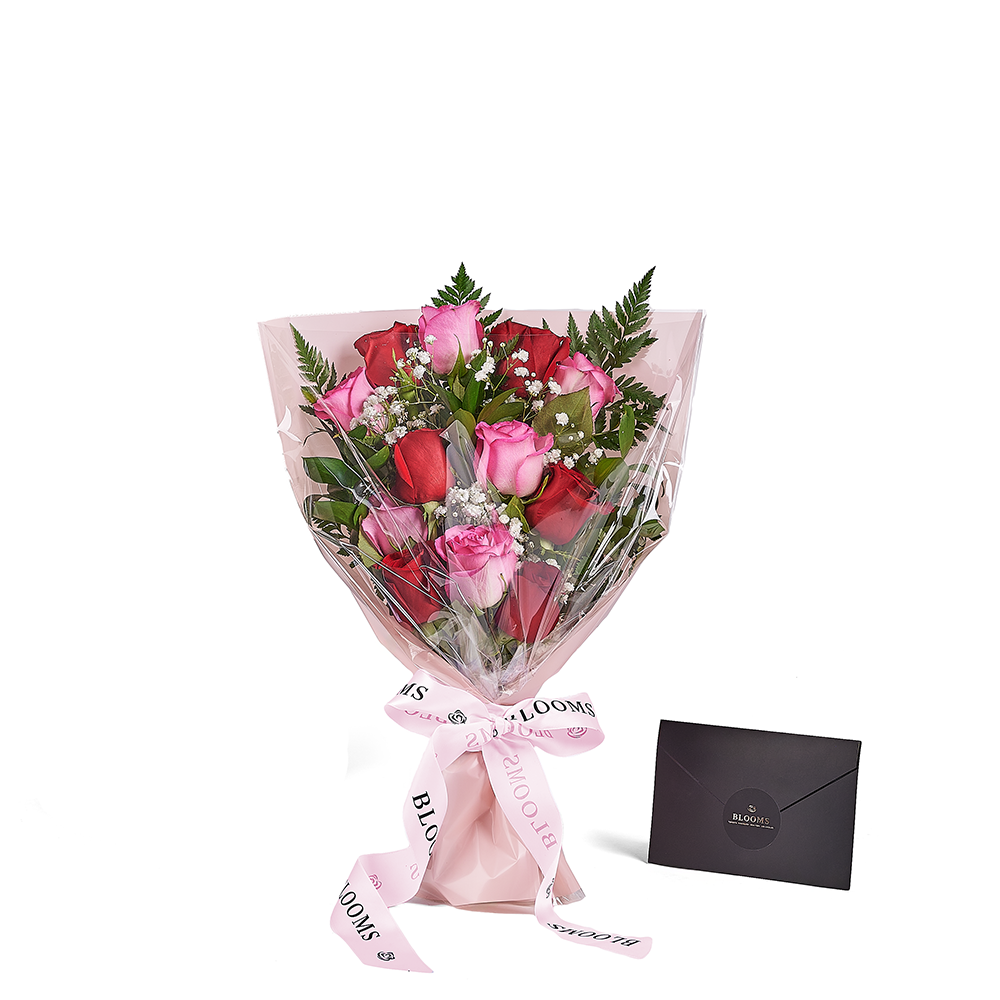 Mother’s Day 12 Stem Red &amp; Pink Bouquet, rose gift, rose, mothers day gift, mothers day, Vancouver delivery