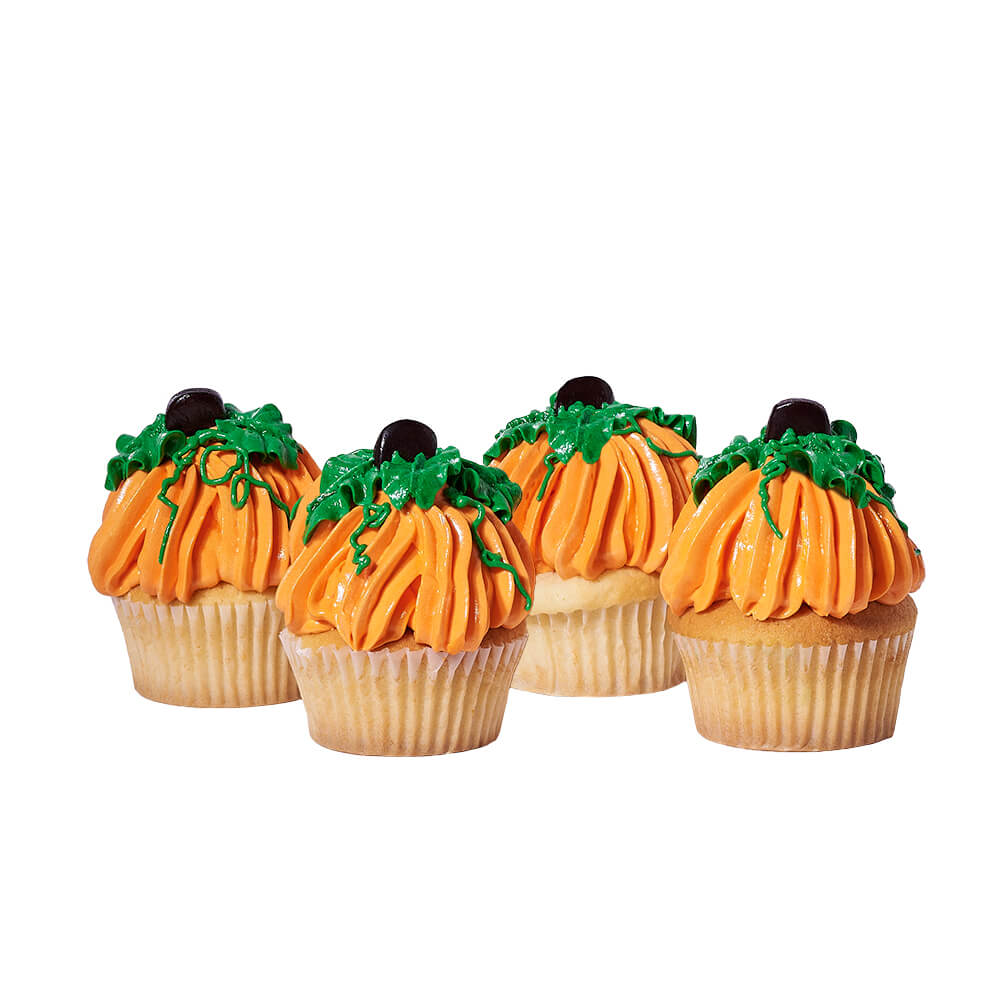 Pumpkin Cupcakes, gourmet gift, gourmet, baked goods gift, baked goods, bakery gift, bakery, seasonal gift, seasonal. Blooms Vancouver- Blooms Vancouver Delivery
