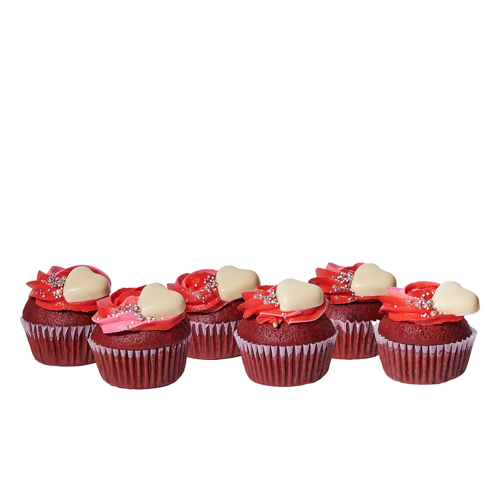 Sharable Heart Cupcakes, cupcake gift, cupcake, gourmet gift, gourmet, cake gift, cake, valentines day gift, valentines day
