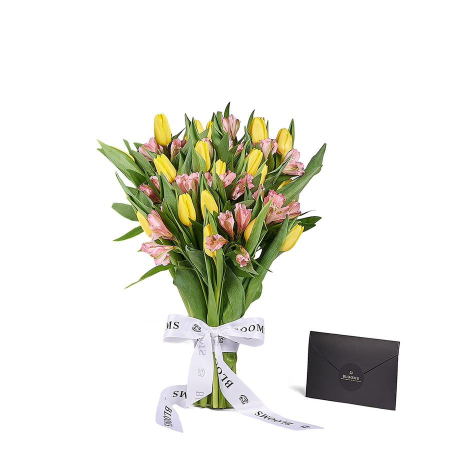 Spring Radiance Mixed Bouquet, tulip gift, tulips, flower gift, flower, seasonal flower gift, seasonal flower, Vancouver delivery