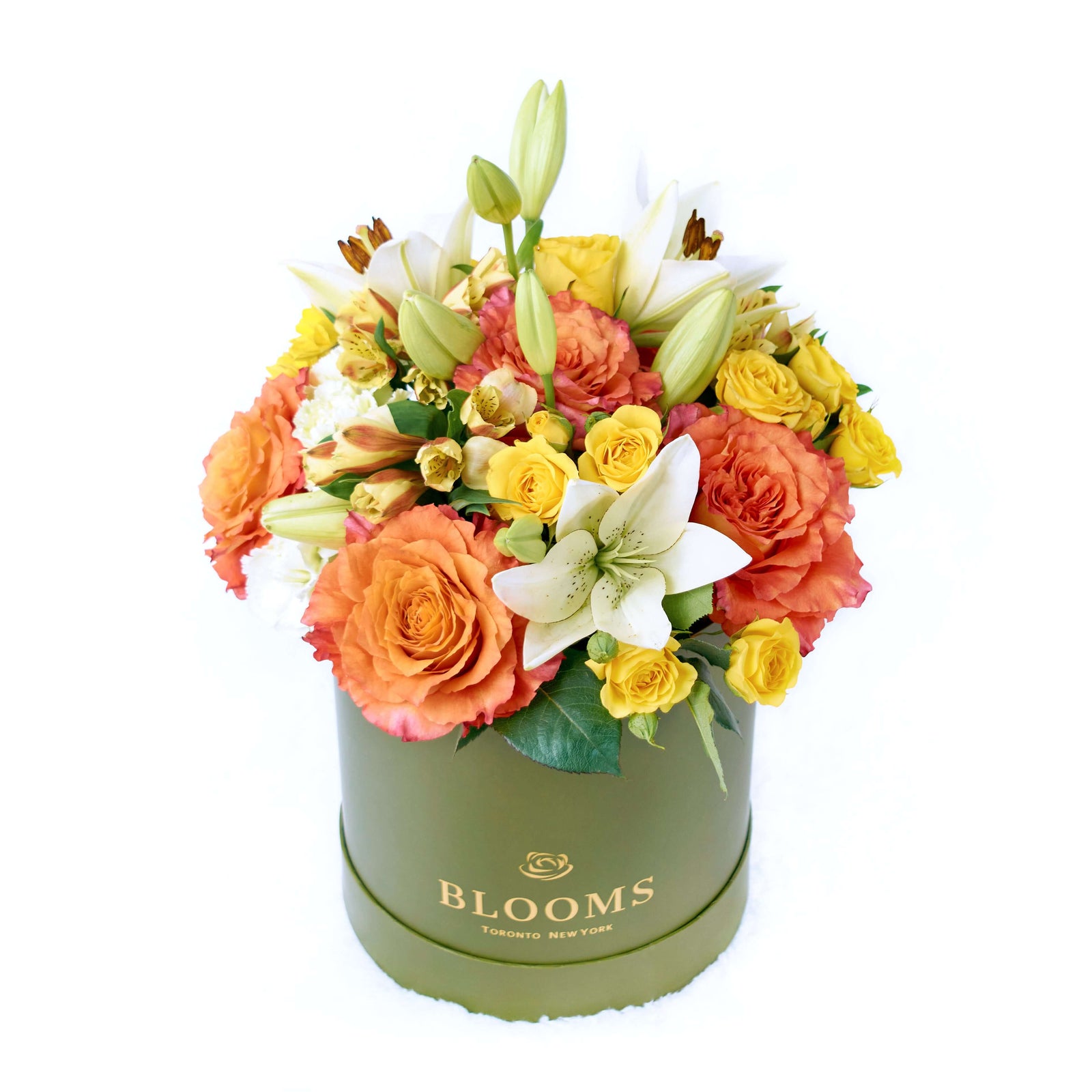 The Summer Glow Mixed Arrangement features a selection of beautiful roses, lilies, daisies, alstroemeria and carnations in a sleek designer box – ready to be delivered to your loved ones on any special occasion.  Vancouver Delivery