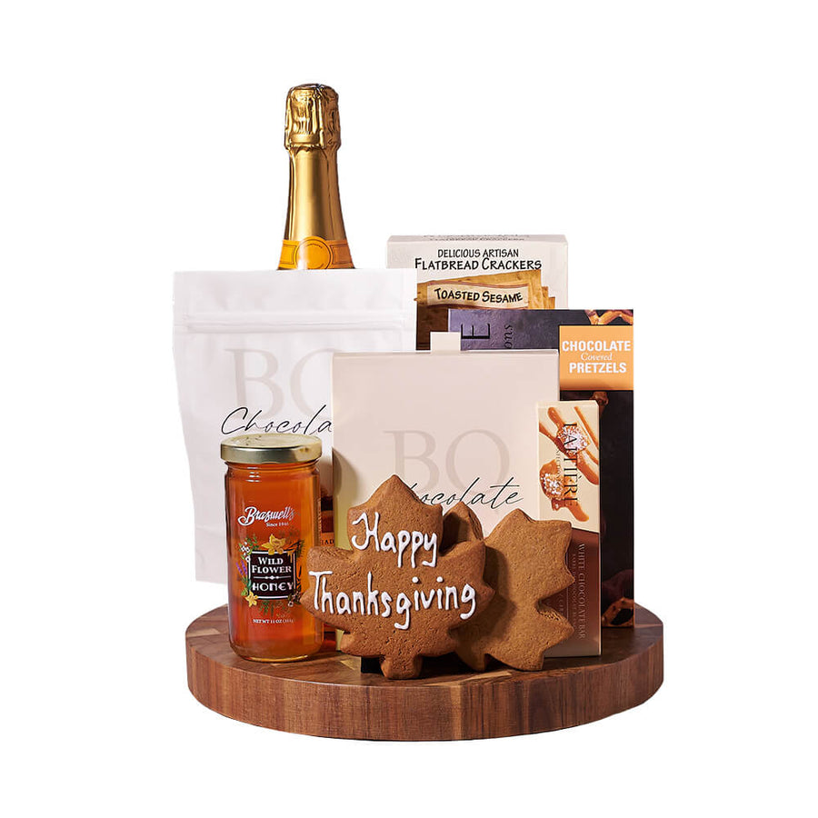 Thanksgiving Champagne & Snack Gift Board, champagne gift, champagne, sparkling wine gift, sparkling wine, gourmet gift, gourmet, thanksgiving gift, thanksgiving. Blooms Vancouver- Blooms Vancouver Delivery