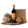 Thanksgiving Wine & Succulent Gift, wine gift, wine, thanksgiving gift, thanksgiving, plant gift, plant, gourmet gift, gourmet. Blooms Vancouver- Blooms Vancouver Delivery