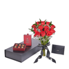 Valentine’s Day Dozen Red Rose Bouquet With Box & Chocolate, Valentine's Day gifts, roses, Vancouver Same Day Flower Delivery