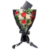 Valentine's Day 12 Stem Red & White Rose Bouquet, Vancouver Same Day Flower Delivery, roses, Valentine's Day gifts. Vancouver Delivery