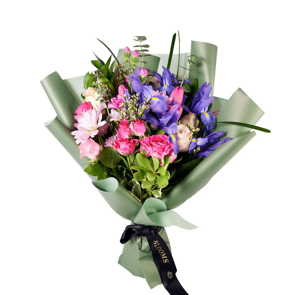 Violet Fantasy Mixed Iris Bouquet, Flower Gifts from Vancouver Blooms - Same Day Vancouver Delivery.