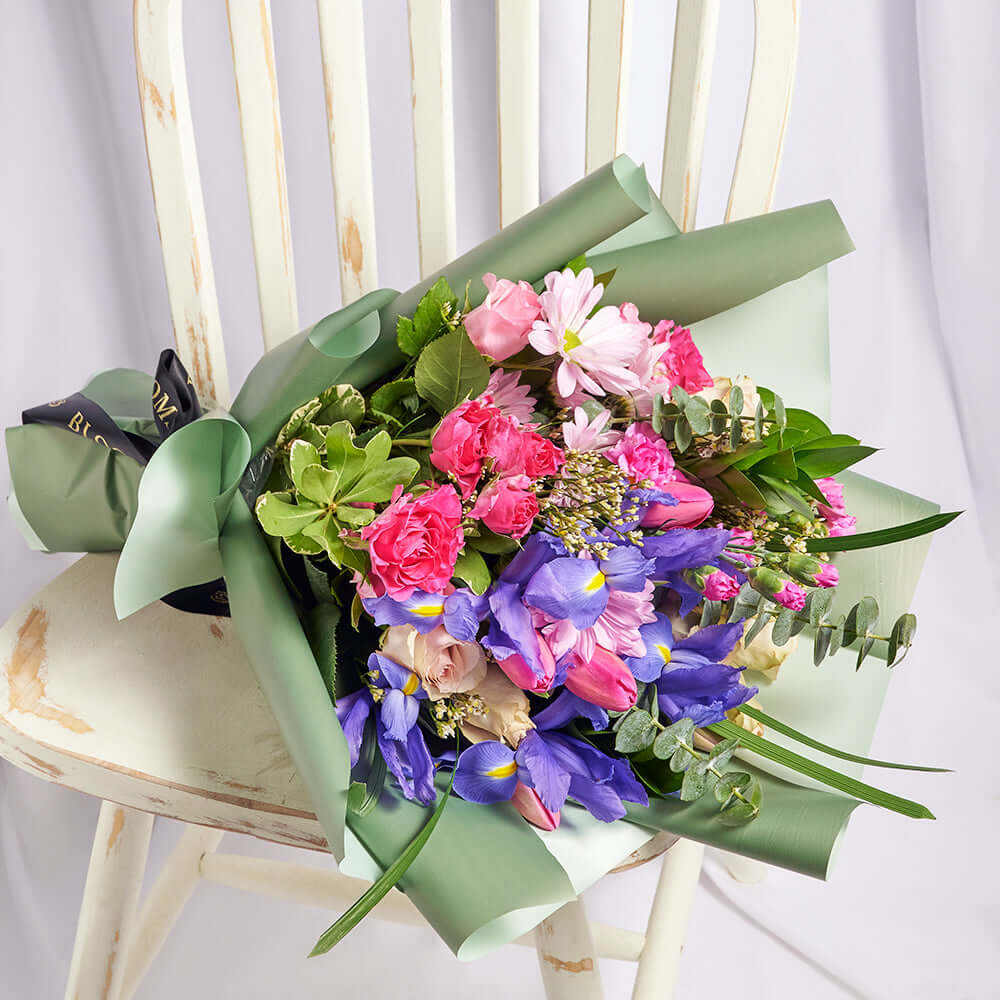 Violet Fantasy Mixed Iris Bouquet, Flower Gifts from Vancouver Blooms - Same Day Vancouver Delivery.