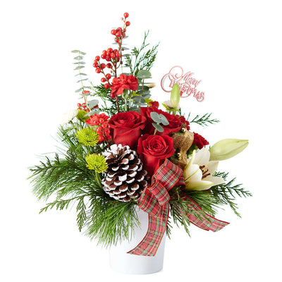 Mixed flower arrangement, holiday,  christmas, Mixed Floral Arrangement,  Floral Arrangement,  Floral Gift,  Vancouver Delivery.