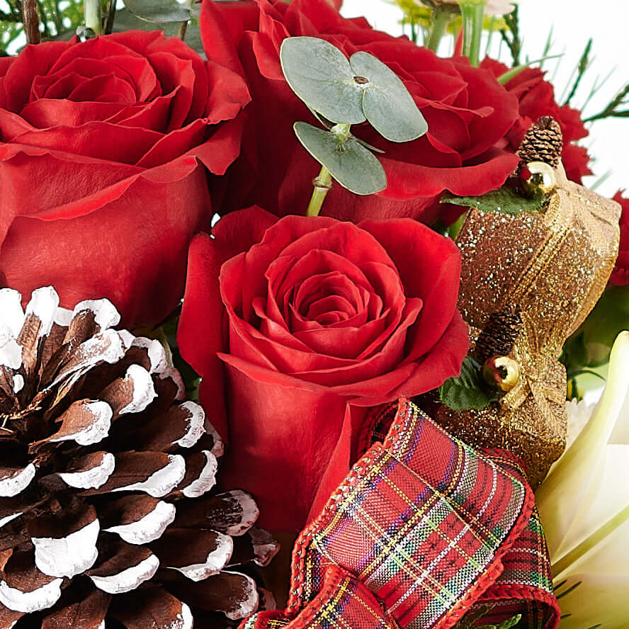 Mixed flower arrangement, holiday,  christmas, Mixed Floral Arrangement,  Floral Arrangement,  Floral Gift,  Vancouver Delivery.