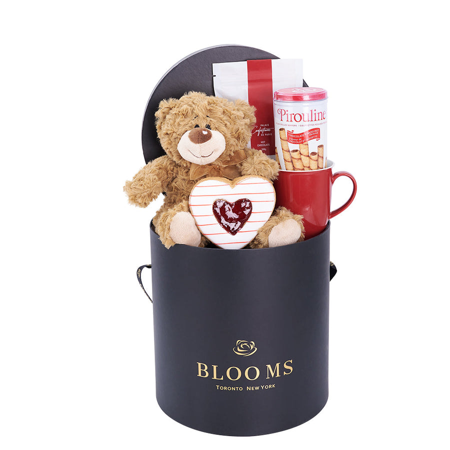 Mother’s Day Hot Chocolate & Teddy Gift Box – Mother’s Day Gift Baskets – Same Day Vancouver delivery