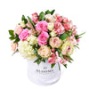 Alluring Rose & Hydrangea Gift Box, lush blooms, including roses, spray roses, hydrangeas, and more, creating a delightful centerpiece, Floral Gifts from Vancouver Blooms - Same Day Vancouver Delivery.