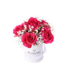 Tender Pink Rose Gift, delicate pink roses arranged in a white gift box. This classic floral gift adds a touch of natural beauty to any space, Floral Gifts from Vancouver Blooms - Same Day Vancouver Delivery.